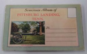 Pittsburg Landing Tennessee Souviner Album Antique Postcard Booklet J74213