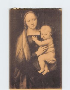 Postcard La Madonna del Granduca By Raffaello, R. Galleria Pitti, Italy