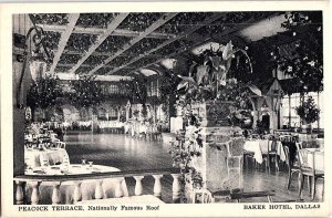 Postcard RESTAURANT SCENE Dallas Texas TX AJ2725