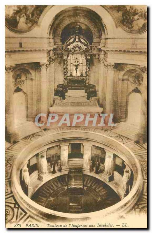 Old Postcard Paris Tomb of the Emperor at the Invalides