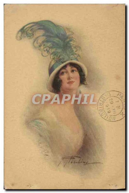 Old Postcard Fantasy Illustrator Woman