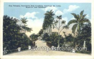 Dos Palams Santiago de Cuba Republic of Cuba Tarjeta Postal