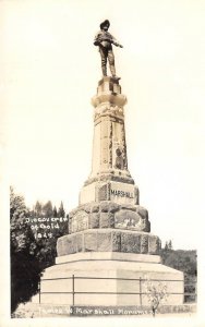 RPPC James Marshall Monument Gold Rush Statue Coloma, CA c1930s Vintage Postcard