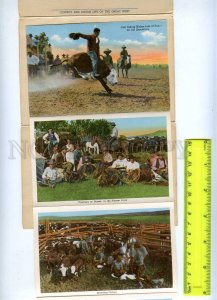 202180 USA GREAT WEST Cowboy & Indian set of 16 views in cover