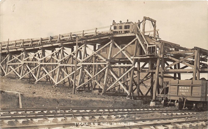 J7/ Aguillar Colorado RPPC Postcard c10 Coal Mine Railroad Worker Miner 160