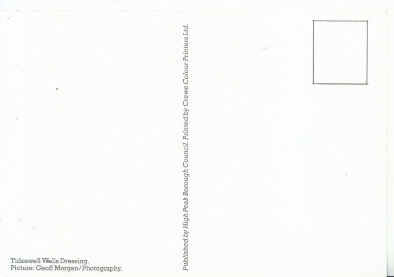 Derbyshire Postcard - Tideswell Wells Dressing   AB2601