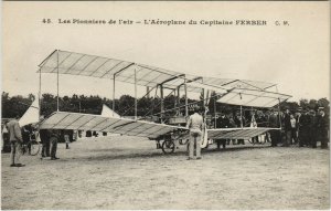 PC AVIATION, L'AÃROPLANE DE CAPITAINE FERBER, Vintage Postcard (b38220)