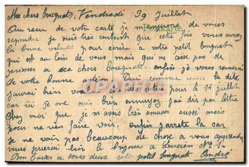 Postcard Old Blebrich Wiesbaden