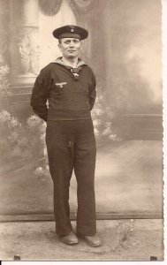 RPPC WWII Germany, German Sailor, Kriegsmarine, Navy, 1930's - 1945, Uniform