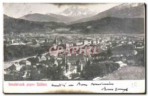 Old Postcard Innsbruck Gegen Suden