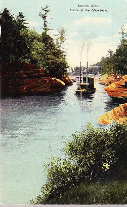 Wisconsin Dells - River Steamer on the Wisconsin