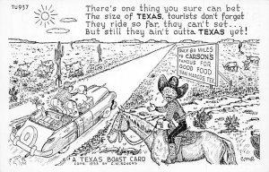Artist CM Rogers Texans - Comic, Texas TX  