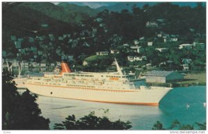 m.v. Cunard Princess in harbour , GRENADA , PU-1980