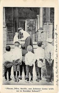 Please, Mrs Smith, can Johnny Come with us to Sunday School Baseball 1908 