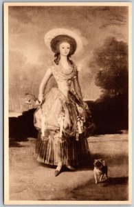 Vtg National Gallery of Art The Marquesa de Ponte Jos by Goya Postcard