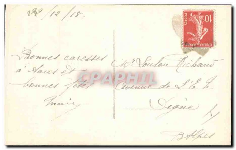 Old Postcard Fun Children Christmas Doll