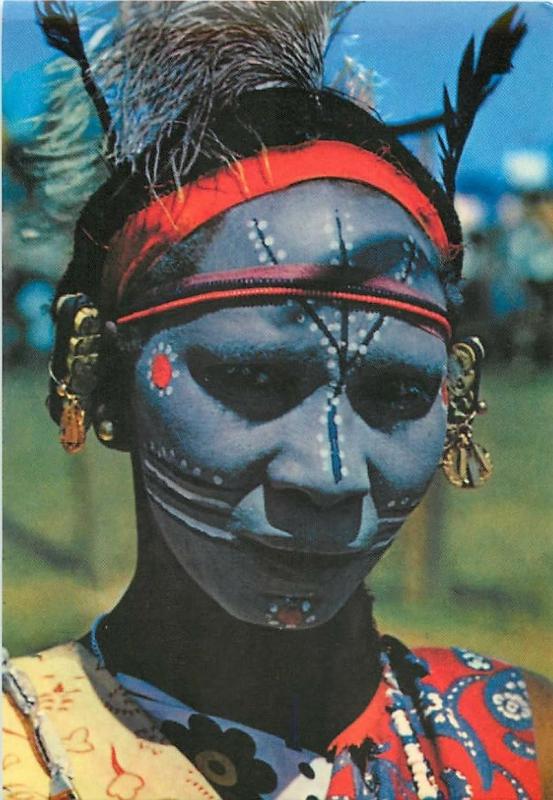 female african tribal face paint