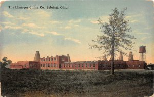 J28/ Sebring Ohio Postcard c1910 The Limoges China Company Kilns Factory 319