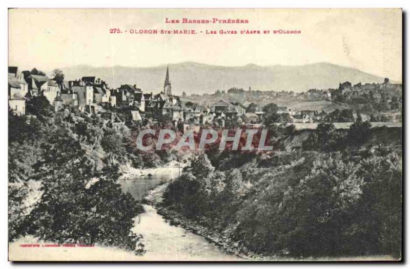 Old Postcard Oloron Ste Marie The Aspe Gaves D And D Oloron