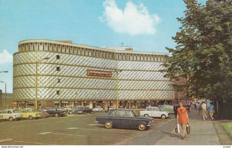 LEIPZIG (Saxony), Germany, 1950s ; Warenhaus Konsument am Bruhl