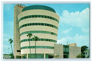 1967 Security Federal Bank With Skyline Restaurant St. Petersburg FL Postcard