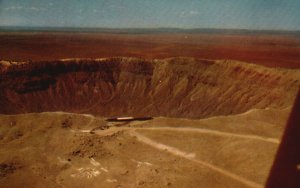 Vintage Postcard The Great Meteorite Crater Northern Arizona Petley Studios Publ