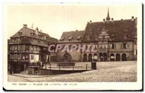 Old Postcard Barr Place De L Hotel De Ville