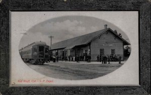 Red Bluff California CA SP RR Train Depot Station c1910 Postcard