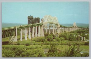 Sault Ste Marie Michigan~International Bridge Connecting Canada To US~Vintage PC