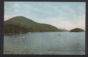 VT Owl's Head and Round Island Lake Memphremagog by Leighton pm1906 ~ Und/B