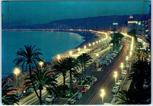 Postcard - Nice By Night - Nice, France