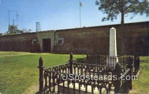 Grave of Indian Chief Osceola Fort Moultrie - Sullivans Island, South Carolina