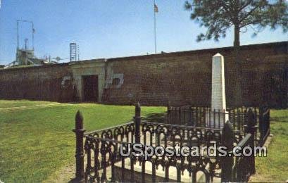 Grave of Indian Chief Osceola Fort Moultrie - Sullivans Island, South Carolina