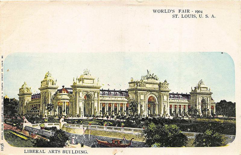 1904 St Louis MO World's Fair Liberal Arts Building Signed A. Selige Postcard