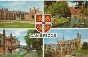 Cambridgeshire Postcard - Views of Colleges - Ref TZ3218