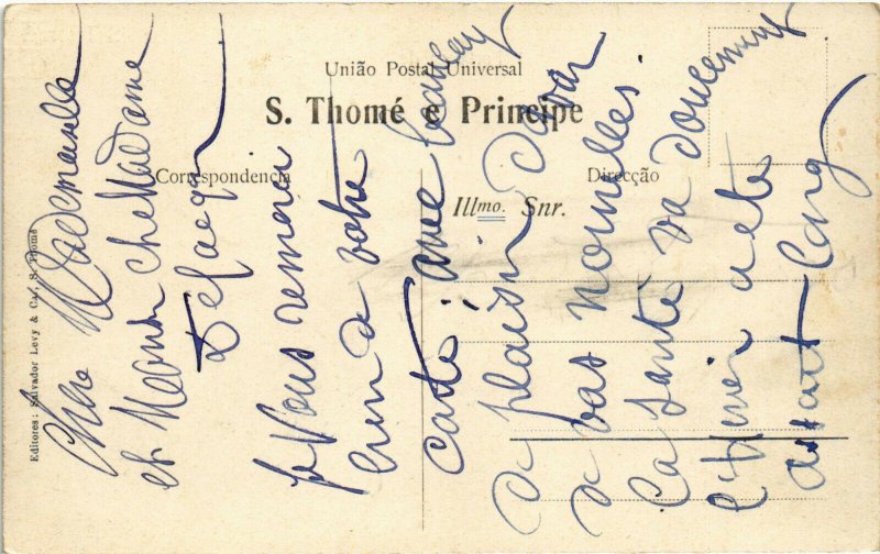 PC CPA ANGOLA, S. THOMÉ, FORTALEZA DE S. SEBASTIAO, VINTAGE POSTCARD (b20835)