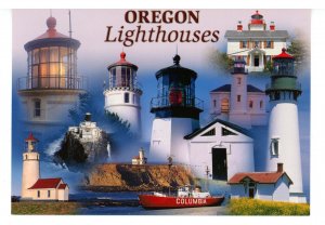 OR - Lighthouses of Oregon (continental size)