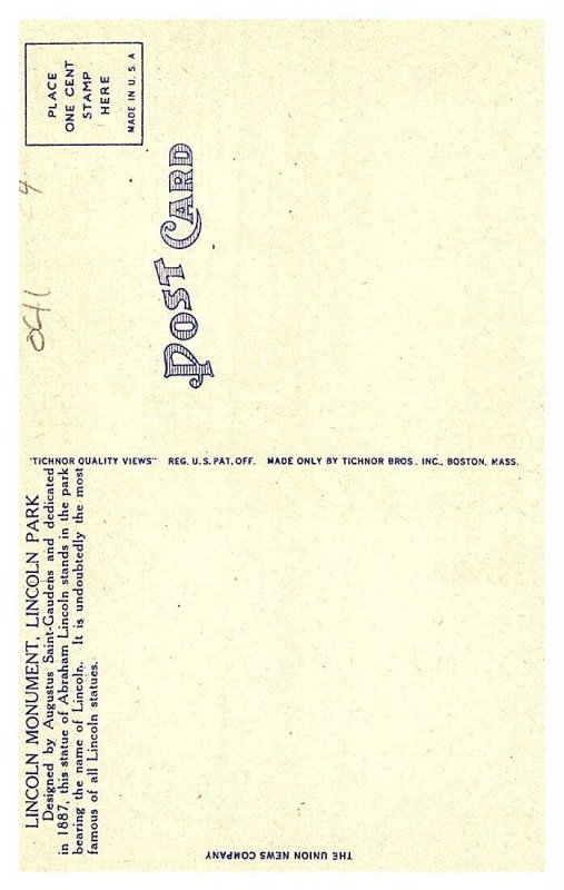 Illinois Chicago , Lincoln Monument , Lincoln Park