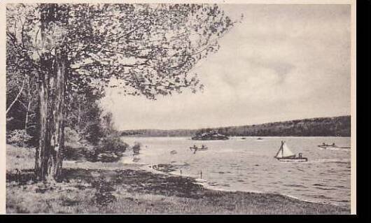 New York ST. Joseph,  Lake ST. Dominic and ST.Peters Island in Distance  Albe...