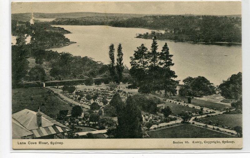 Lane Cove River Sydney Australia 1910c postcard