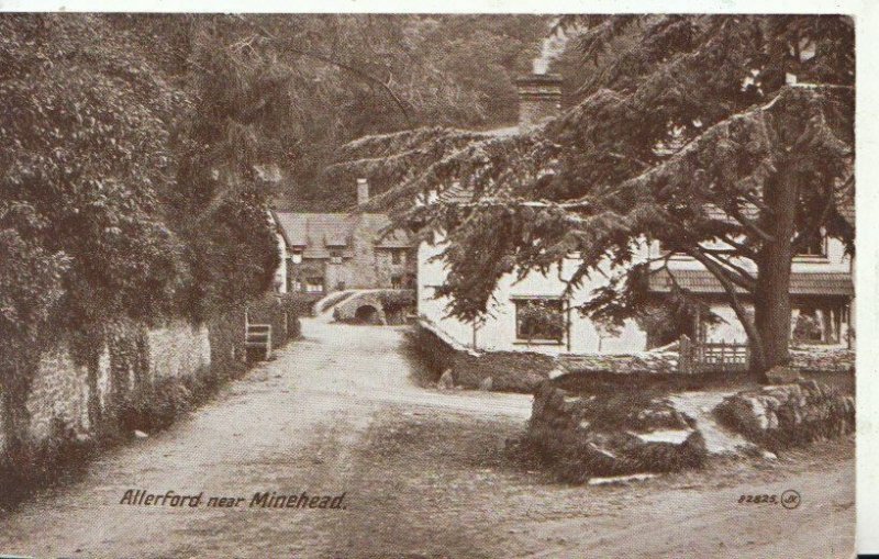 Somerset Postcard - Allerford - Near Minehead - Ref 7526A