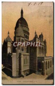 Old Postcard Paris the sacred heart
