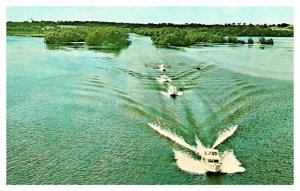 Postcard BOAT SCENE Rice Lake Ontario ON AQ1947