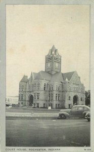Court House Rochester Indiana Wayne Paper Box Printing 1949 Postcard 21-2553