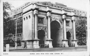 BR94086 marble arch from hyde park london real photo   uk