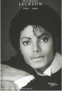 Michael Jackson Black and White Portrait 1958-2009 Post