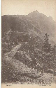 France Postcard - Le Mont Dore - Route de Sancy et les Aiguilles du Diable 1825