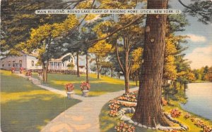 Round Lake Camp of Masonic Home Utica, New York Postcard