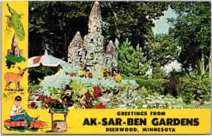 Greetings from Ak-Sar-Ben Gardens Deerwood Minnesota