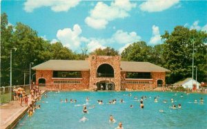 Fassnight Park Swimming Pool Springfield Missouri Teich Ozark Postcard 10036